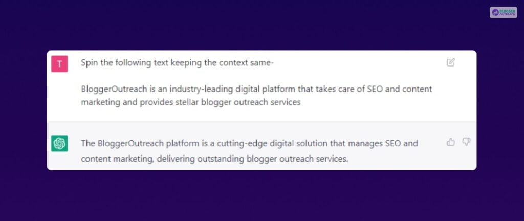 ChatGPT Spinning Your Content