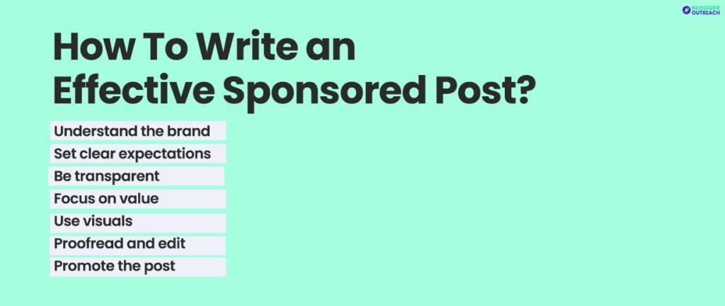 How To Write An Effective Sponsored Post?