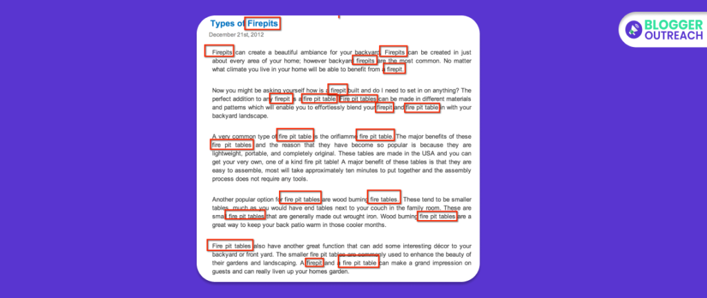 Keyword Stuffing