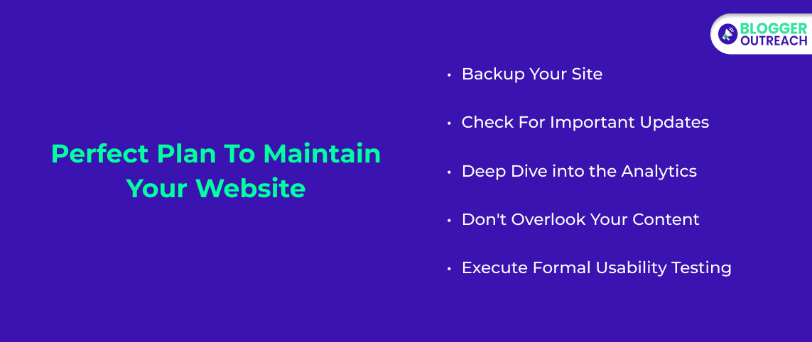 Perfect Plan To Maintain Your Website